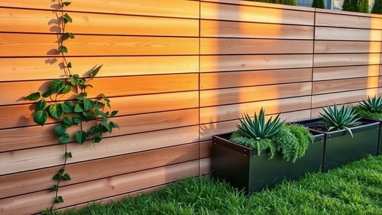 stylish backyard wall borders