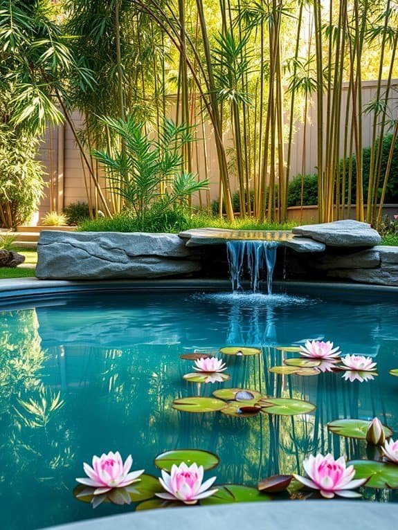 stylish decorative water installation