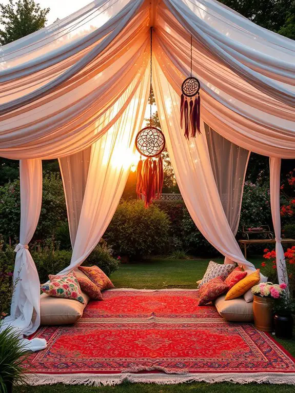 stylish draped tent design