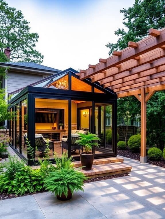 stylish indoor relaxation space