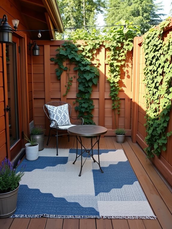 stylish outdoor rug decor