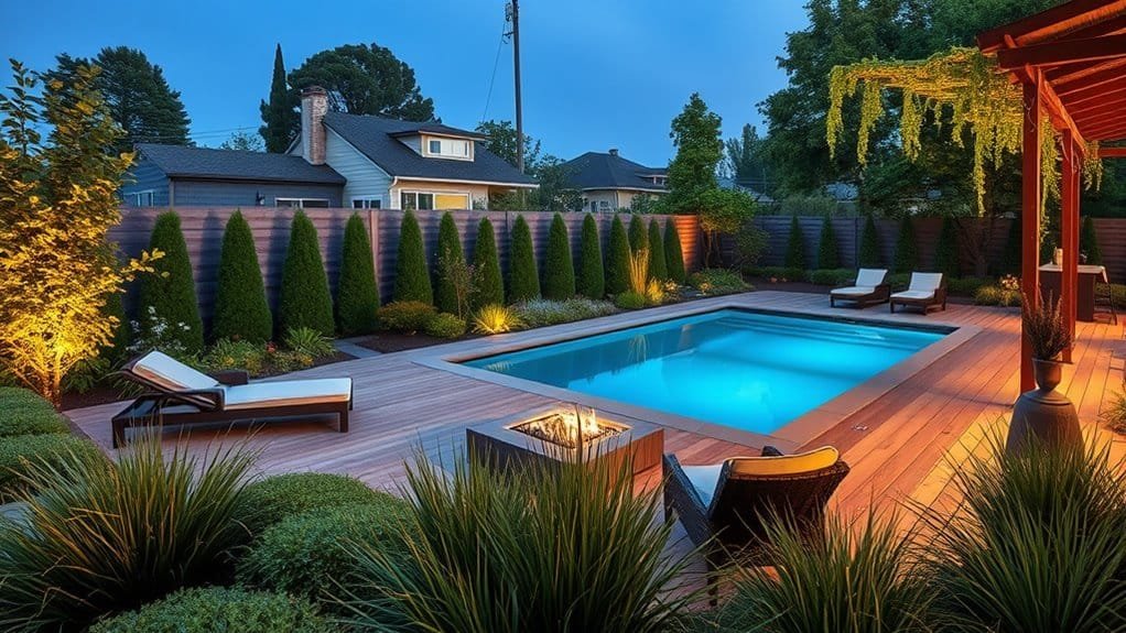 stylish suburban backyard designs