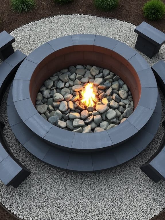 stylish tiered outdoor heating