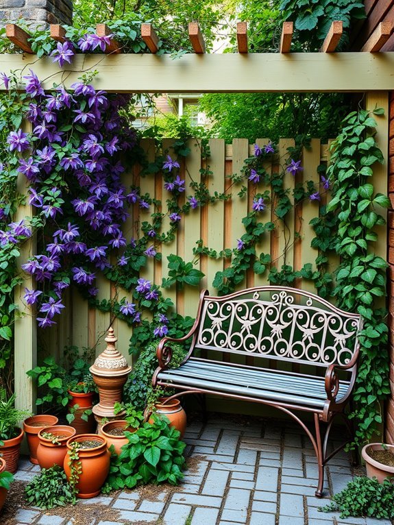 support structure for vines