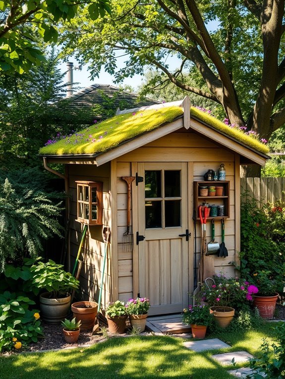 sustainable garden shed design