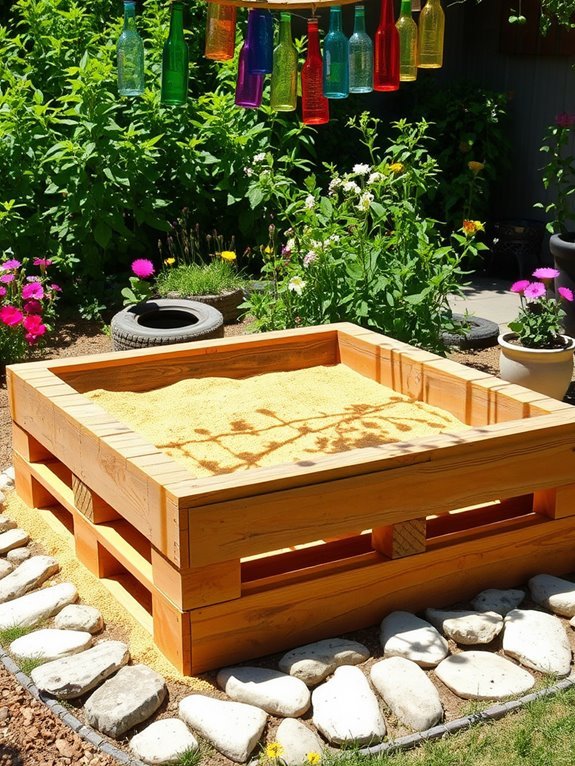 sustainable recycled material sandbox