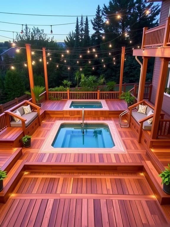 swim spa decking options