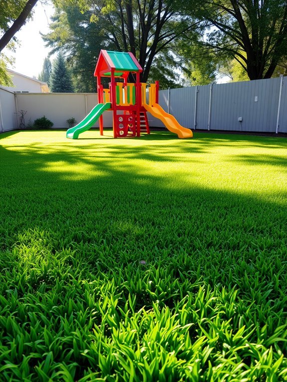 synthetic lawn surface option