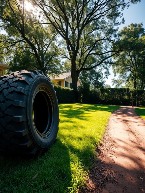 tire flipping sprint workout