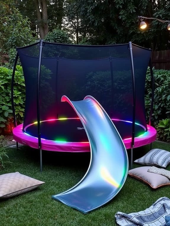 trampoline slide construction project