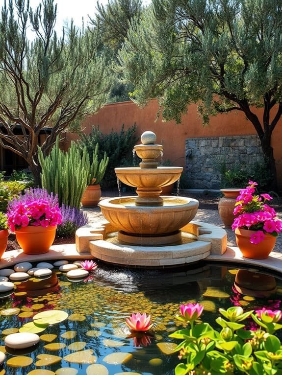 tranquil aquatic elements enhance serenity