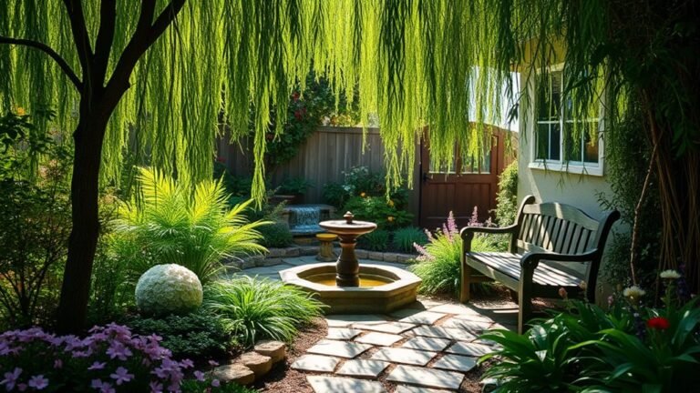 tranquil backyard garden ideas