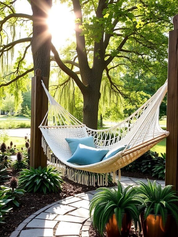 tranquil outdoor relaxation space