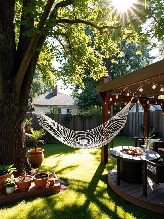 tranquil outdoor resting space