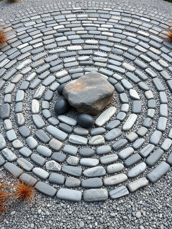 tranquil outdoor rock landscapes