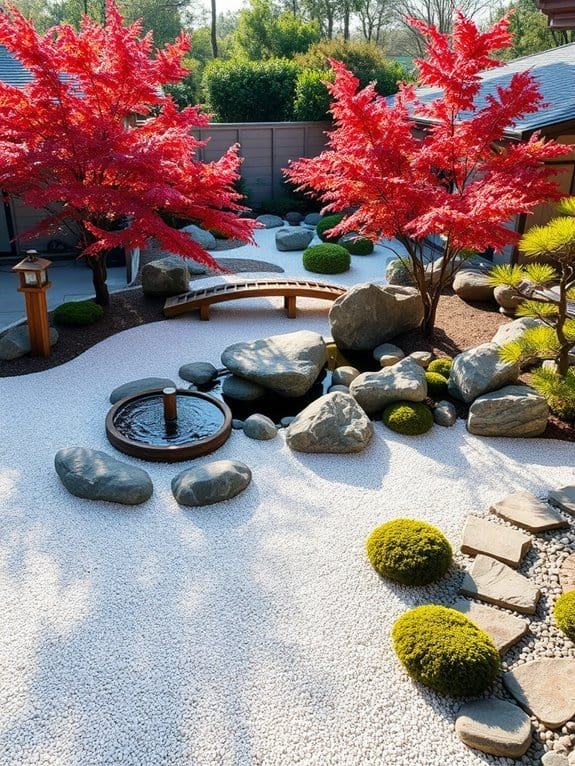 tranquil sand and stones