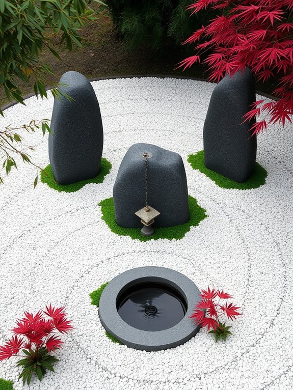 tranquil stone landscape design