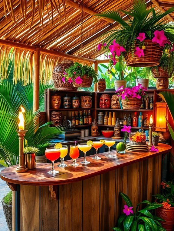 tropical home bar project