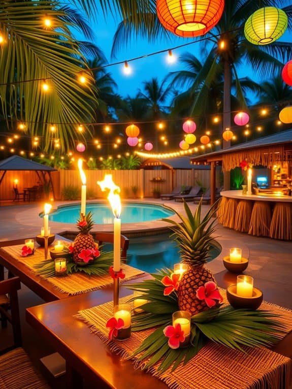 tropical party decor essentials