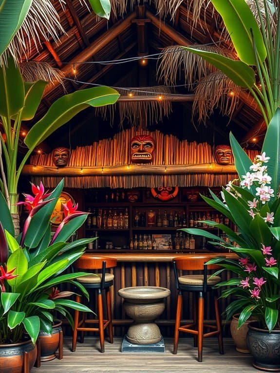 tropical plants enhance ambiance
