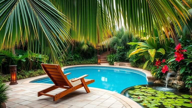 tropical themed backyard inspirations