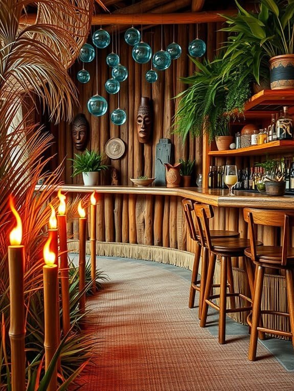 tropical themed decorative lighting