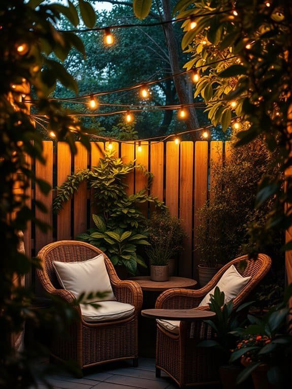 twinkling lights create atmosphere