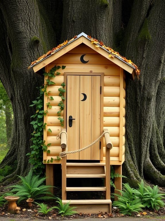 unique outdoor bathroom experience