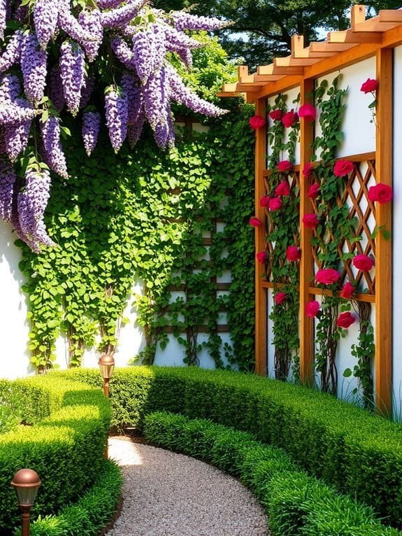 utilize vertical trellis structures