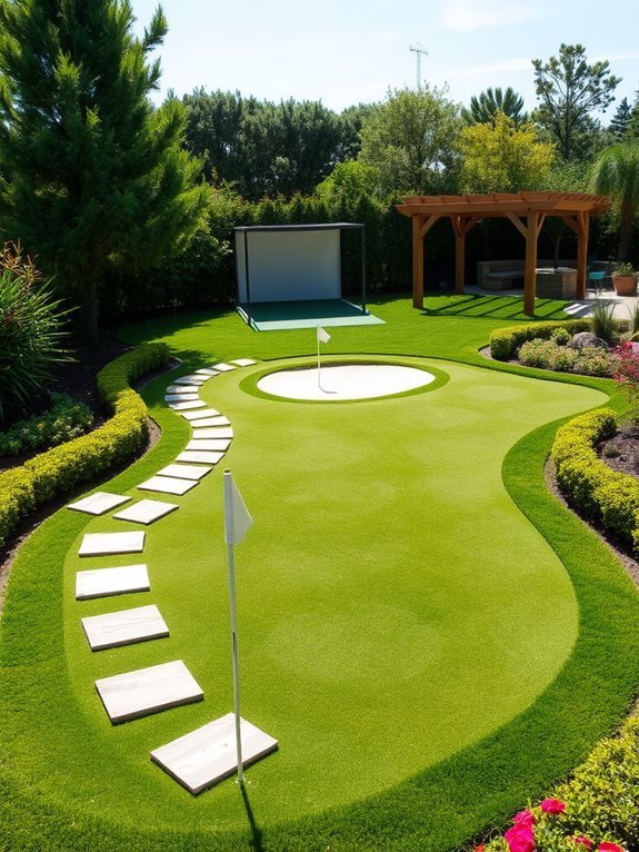 versatile golfing practice space