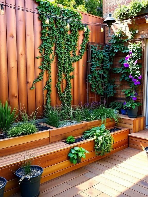 vertical garden deck designs