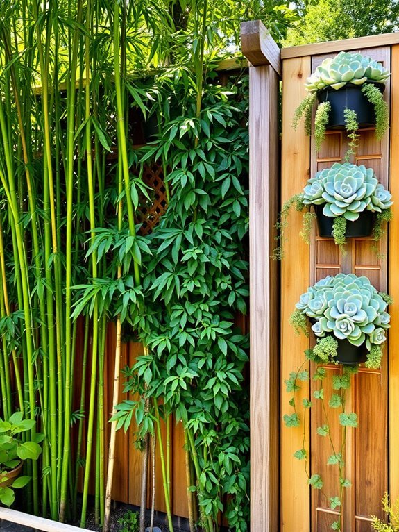 vertical garden installations concept