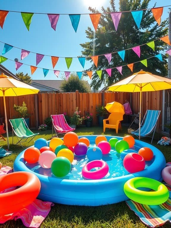 vibrant aquatic celebration decorations