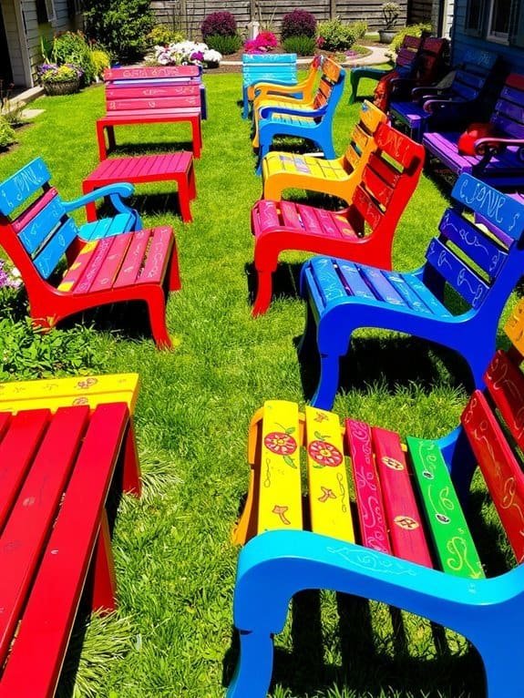 vibrant artistic seating options