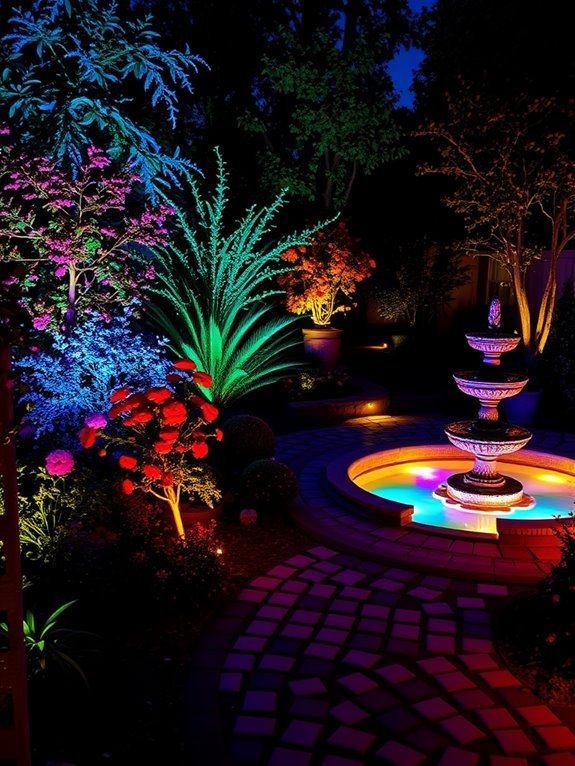 vibrant colored lighting effects