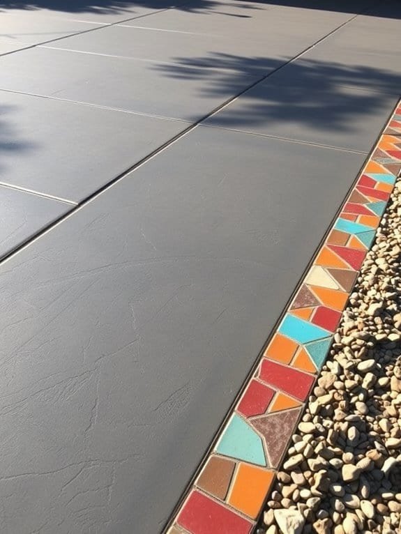 vibrant decorative concrete edges