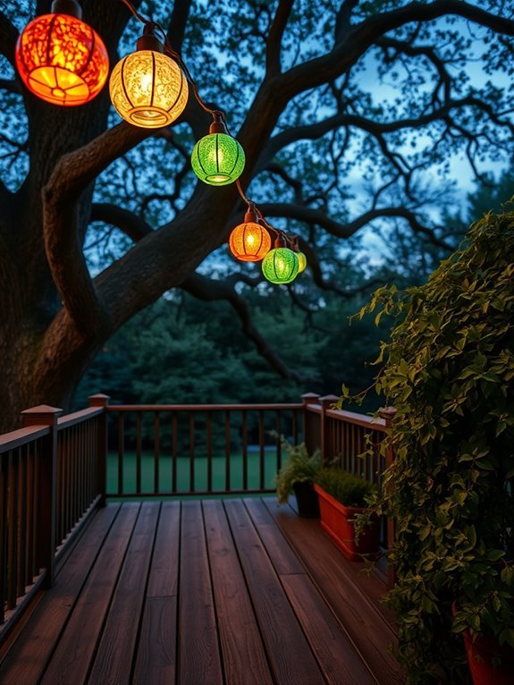 vibrant decorative globe lighting