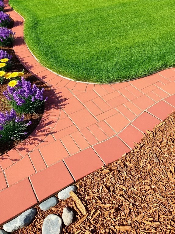 vibrant decorative paving stones