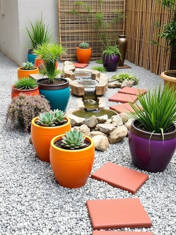 vibrant decorative plant containers