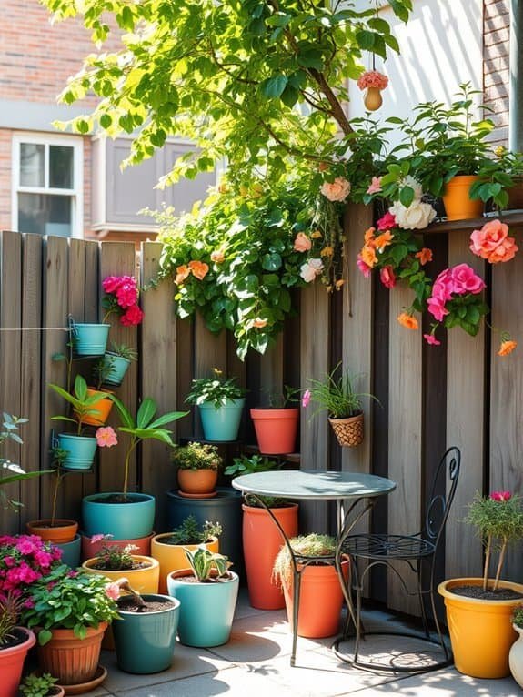 vibrant decorative plant containers