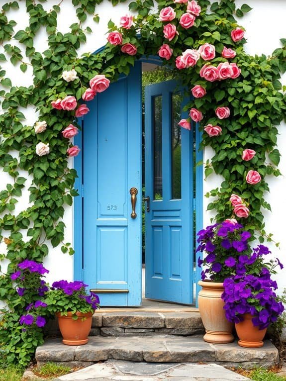 vibrant entrance to home