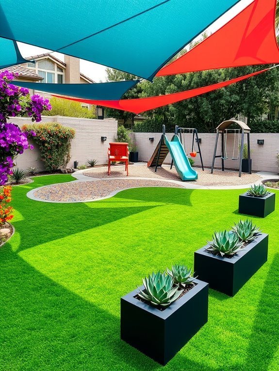 vibrant lively play areas
