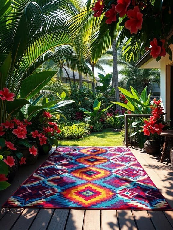 vibrant outdoor floor coverings