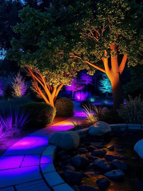 vibrant outdoor lighting solution