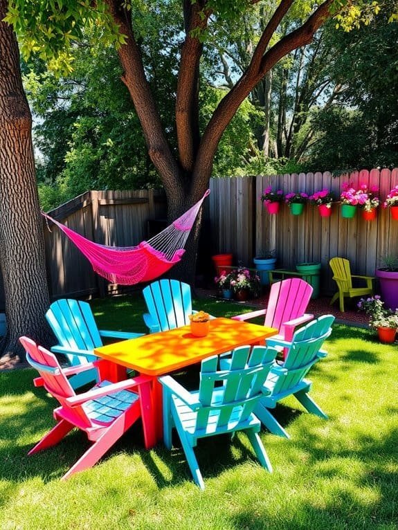 vibrant outdoor seating options