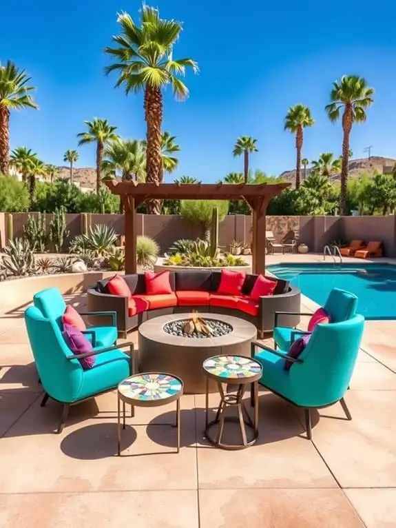 vibrant outdoor seating options