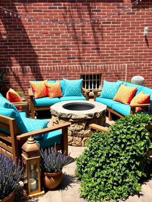 vibrant patio seat cushions