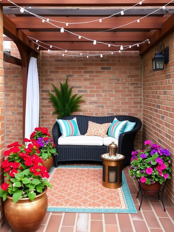 vibrant patio seat cushions