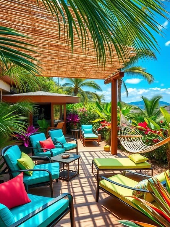 vibrant patio seating options