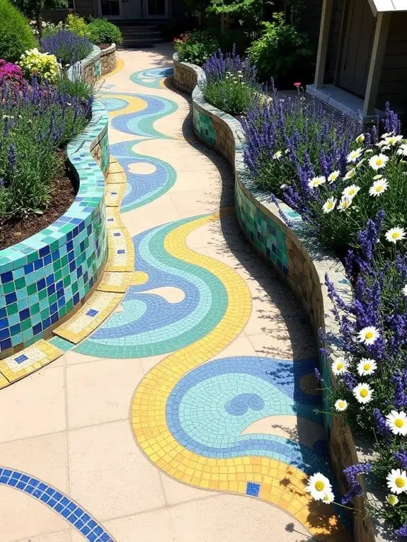 vibrant patterned ceramic pieces